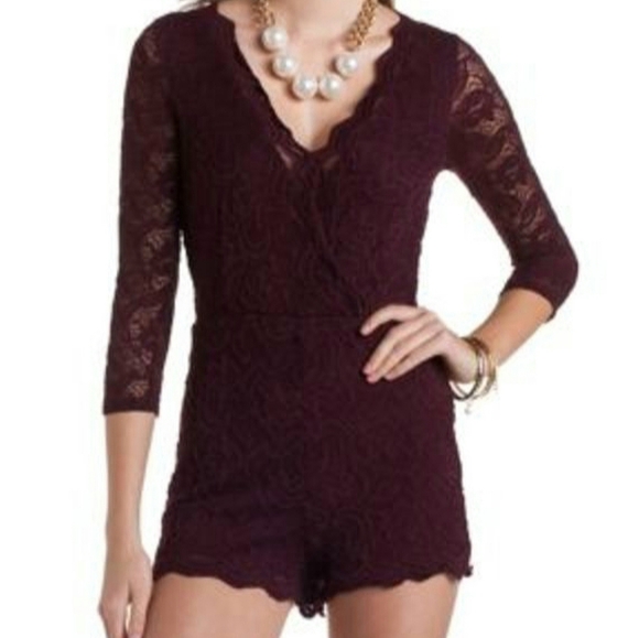 Charlotte Russe Pants - Charlotte Russe lace romper